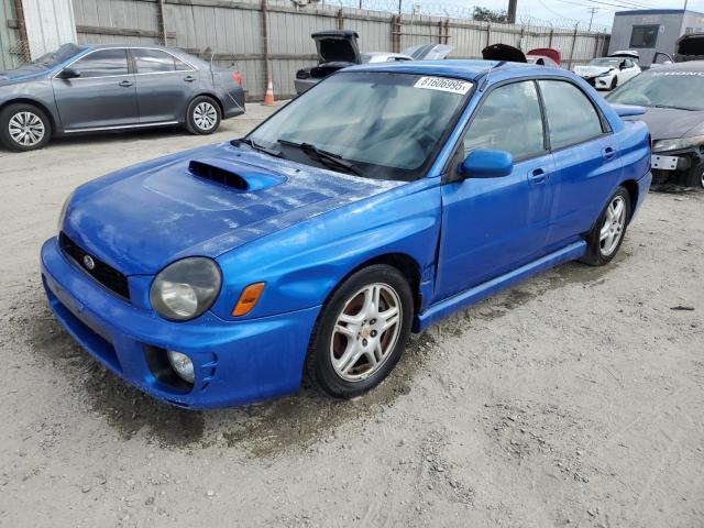 SUBARU IMPREZA WR 2002 blue  gas JF1GD29692G502902 photo #1