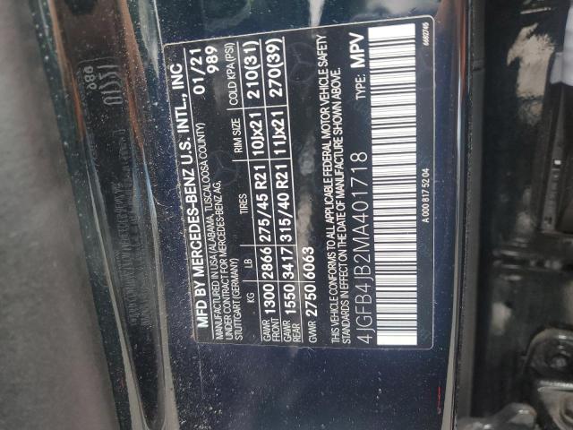 2021 MERCEDES-BENZ GLE 350 4JGFB4JB2MA401718