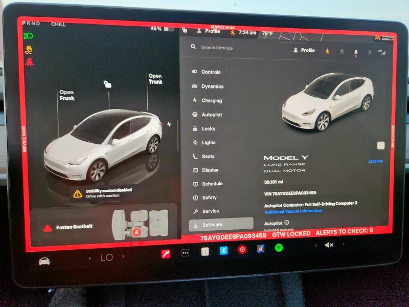 2023 TESLA MODEL Y 7SAYGDEE9PA093459