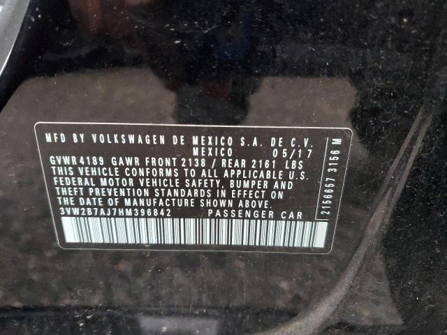 2017 VOLKSWAGEN JETTA S 3VW2B7AJ7HM396842