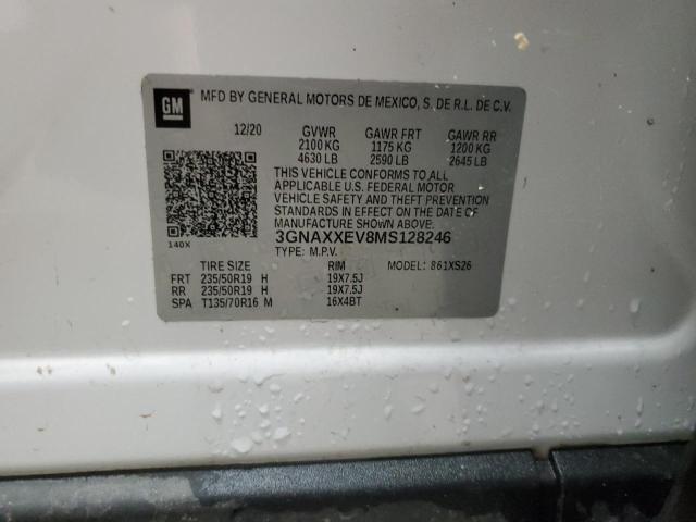 2021 CHEVROLET EQUINOX PR 3GNAXXEV8MS128246