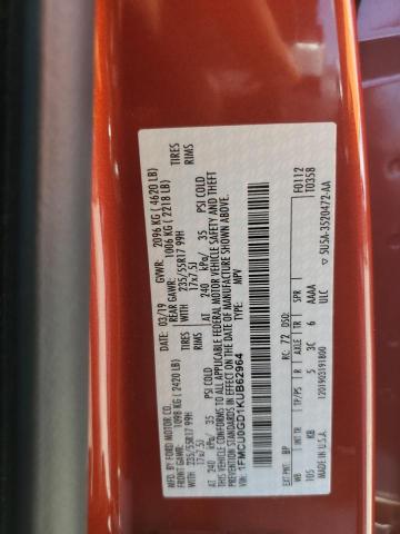 2019 FORD ESCAPE SE 1FMCU0GD1KUB62964