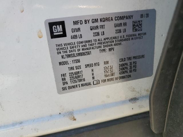 2021 CHEVROLET TRAILBLAZE KL79MSSLXMB062561