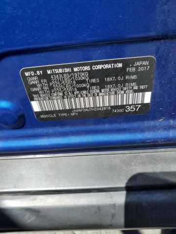 2017 MITSUBISHI OUTLANDER JA4AP3AU7HZ042816