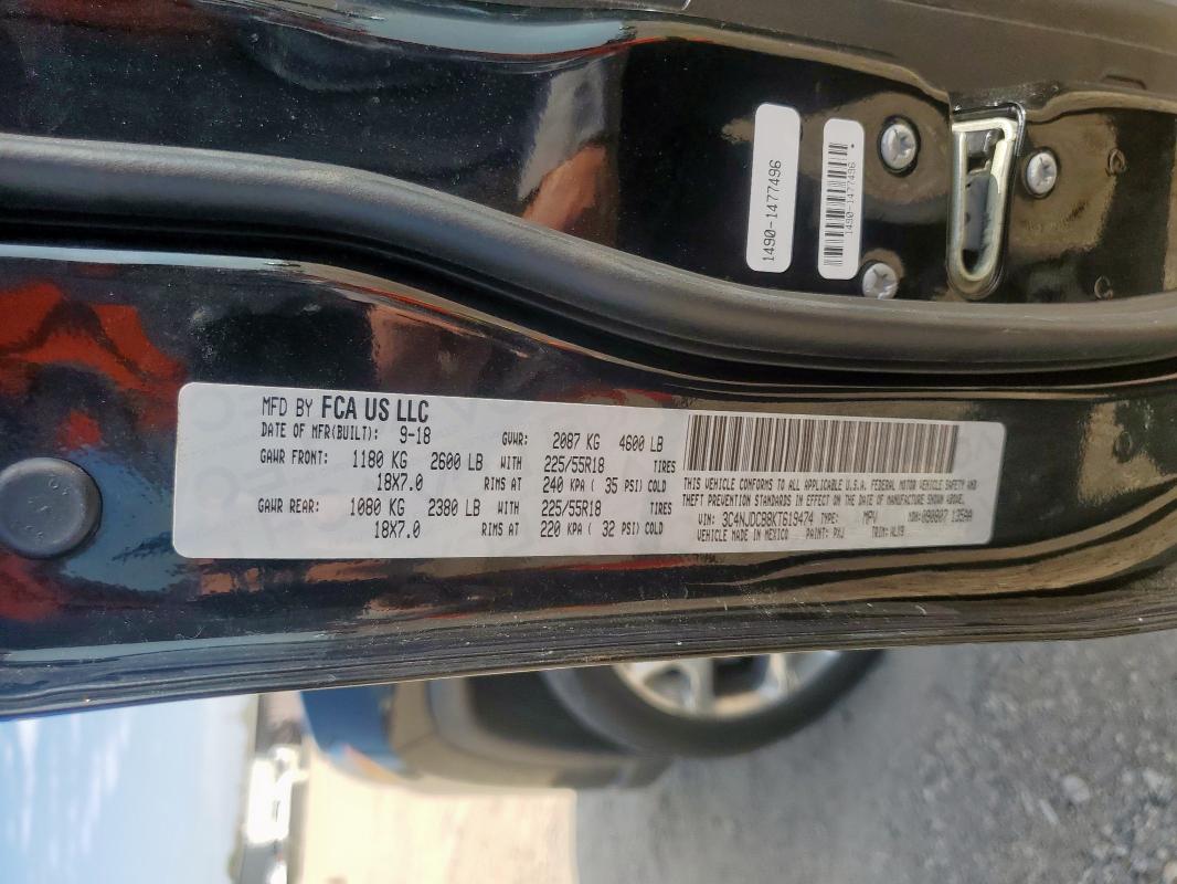2019 JEEP COMPASS LI 3C4NJDCB8KT619474