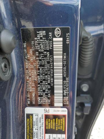 2015 TOYOTA CAMRY LE 4T4BF1FK6FR467951