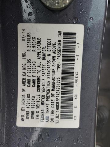 2014 HONDA ACCORD EX - 1HGCR2F74EA281225