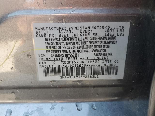 2024 NISSAN SENTRA SV 3N1AB8CV1RY258361
