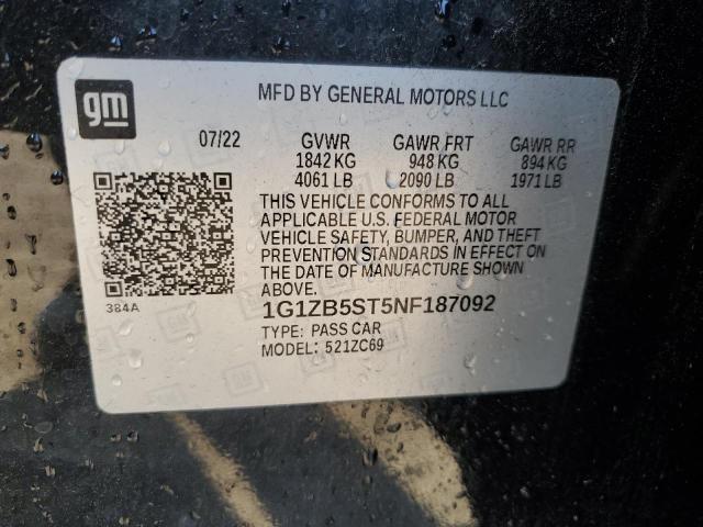 2022 CHEVROLET MALIBU LS - 1G1ZB5ST5NF187092