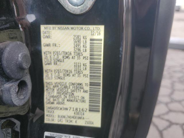 2017 NISSAN FRONTIER 1N6AD0CW3HN718162