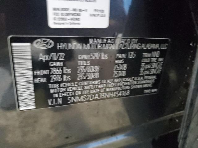 2022 HYUNDAI SANTA FE S 5NMS2DAJ3NH454168