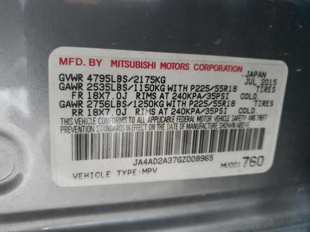 2016 MITSUBISHI OUTLANDER JA4AD2A37GZ008965