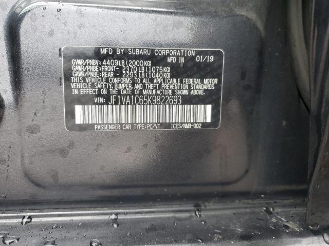 2019 SUBARU WRX PREMIUM JF1VA1C65K9822693