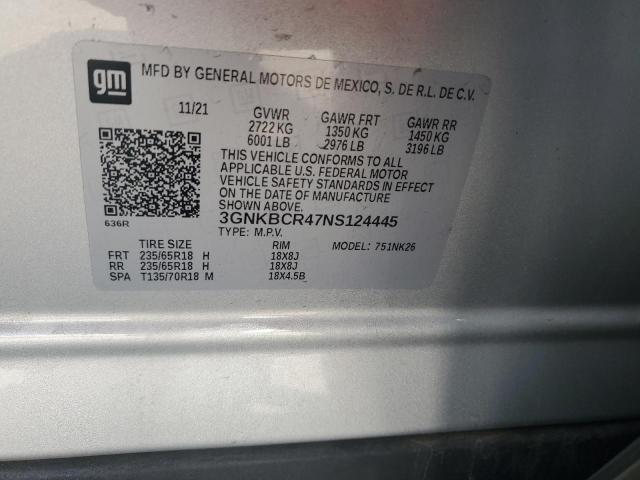 2022 CHEVROLET BLAZER 2LT - 3GNKBCR47NS124445