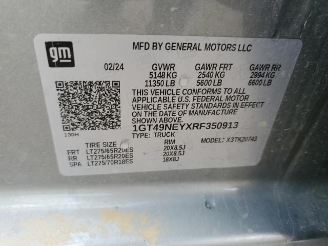 2024 GMC SIERRA K25 1GT49NEYXRF350913