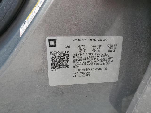 2018 CHEVROLET CRUZE LT - 1G1BE5SMXJ7246580