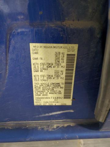 2014 NISSAN FRONTIER S #3291402132