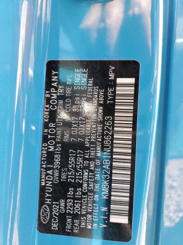 2022 HYUNDAI KONA SEL KM8K32AB1NU862263
