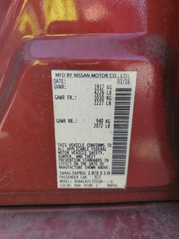 2016 NISSAN ALTIMA 2.5 - 1N4AL3AP9GC189318