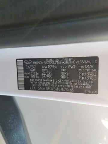 2022 HYUNDAI TUCSON SEL 5NMJB3AE4NH028465