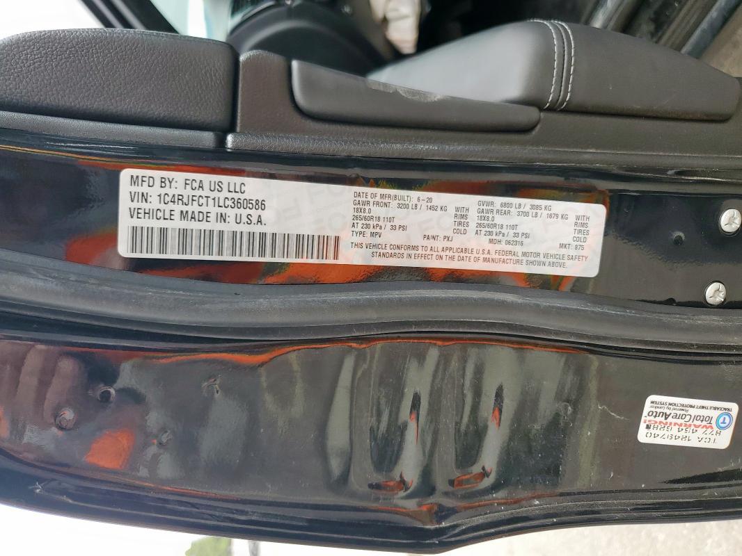 2020 JEEP GRAND CHER 1C4RJFCT1LC360586