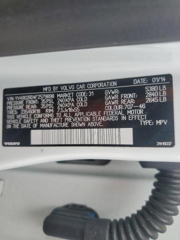 2015 VOLVO XC60 T6 PL YV4902RD4F2579898