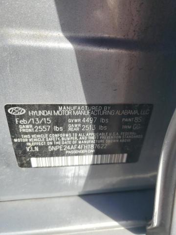 2015 HYUNDAI SONATA SE 5NPE24AF4FH187622