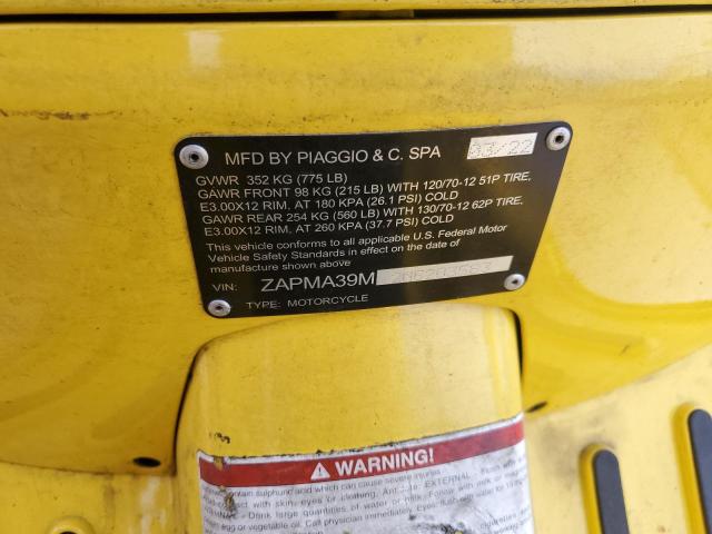 2022 VESPA VESPA ZAPMA39M2N5203583