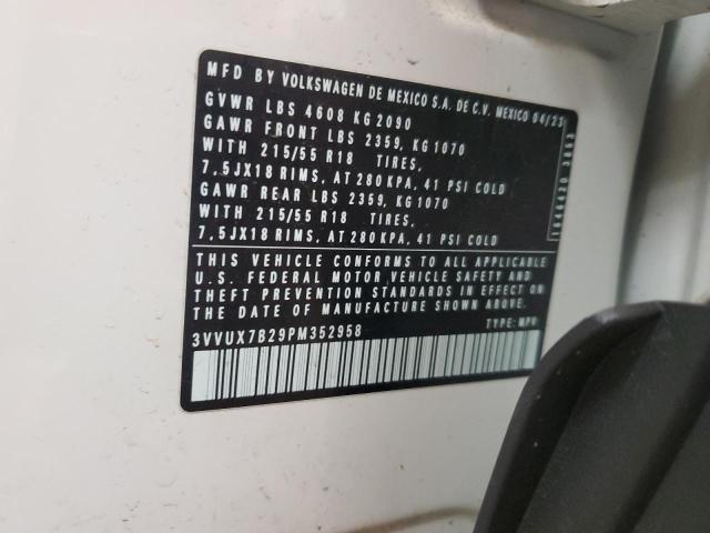 2023 VOLKSWAGEN TAOS SE 3VVUX7B29PM352958