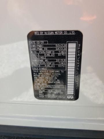 2020 INFINITI QX50 PURE 3PCAJ5M35LF116447