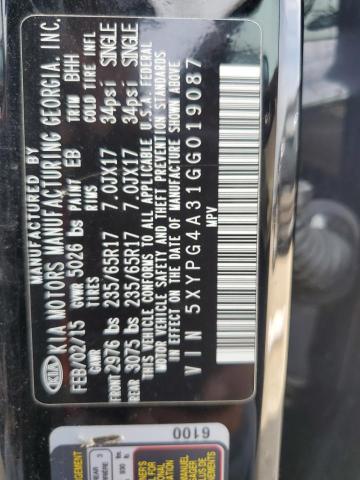 2016 KIA SORENTO LX 5XYPG4A31GG019087