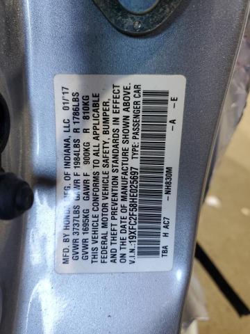 2017 HONDA CIVIC LX - 19XFC2F58HE025697