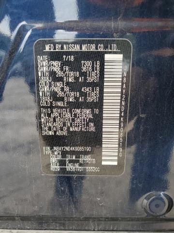 2019 NISSAN ARMADA SV JN8AY2ND4K9085190