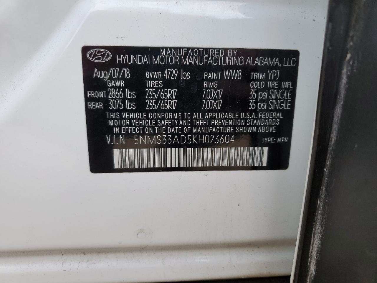 HYUNDAI SANTA FE SEL