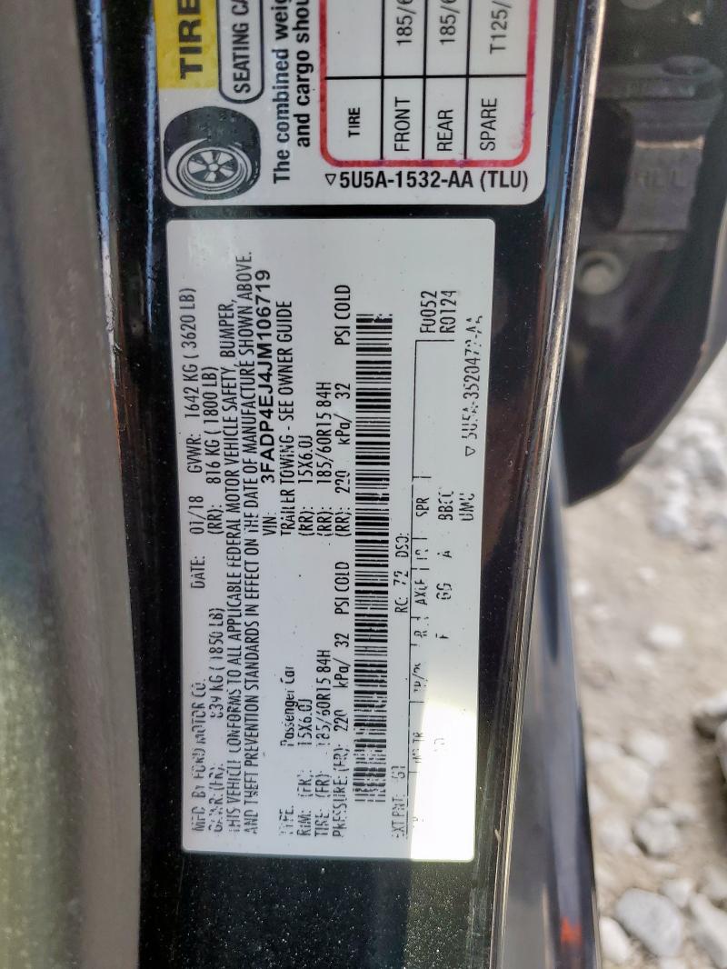2018 FORD FIESTA SE 3FADP4EJ4JM106719
