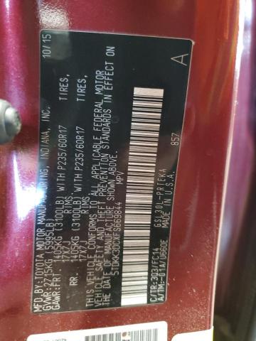 2015 TOYOTA SIENNA LE 5TDKK3DCXFS669844