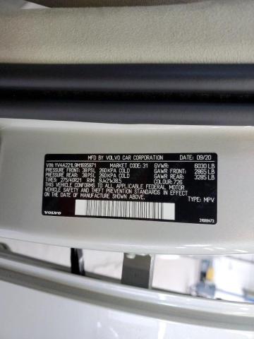 2021 VOLVO XC90 T6 IN YV4A221L9M1695871