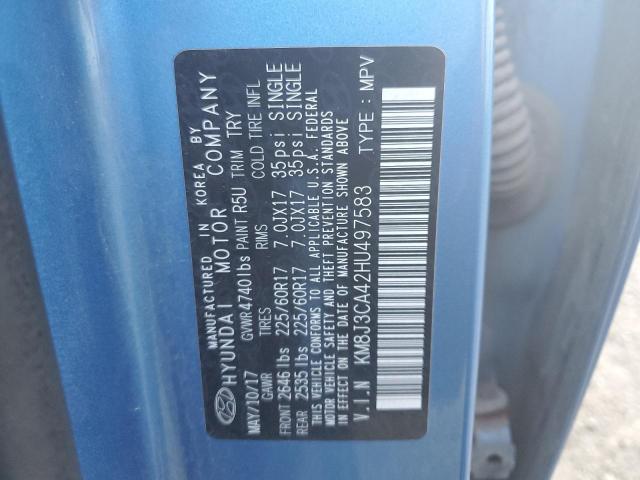 2017 HYUNDAI TUCSON LIM - KM8J3CA42HU497583