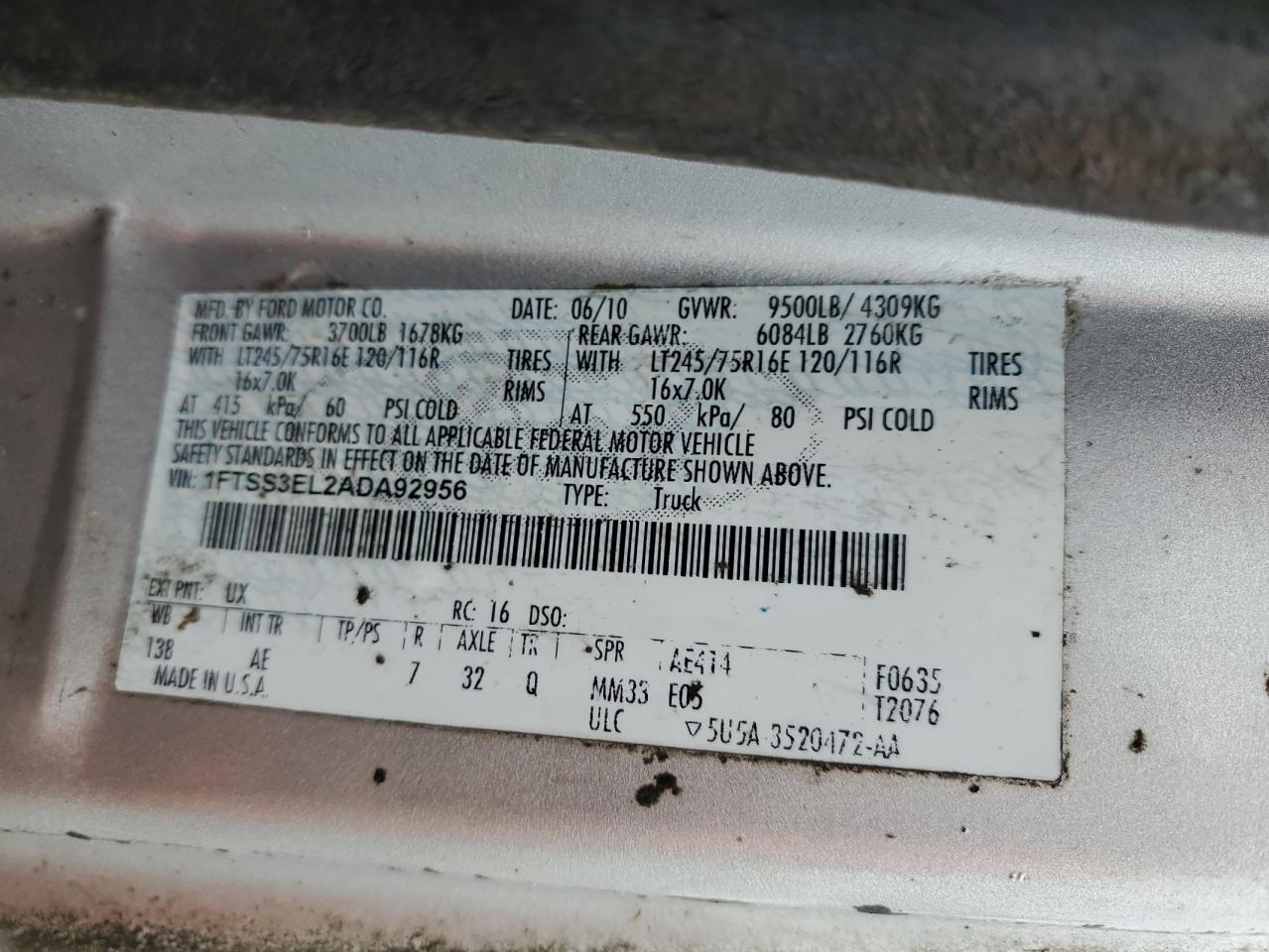 FORD ECONOLINE E350 SUPER DUTY VAN