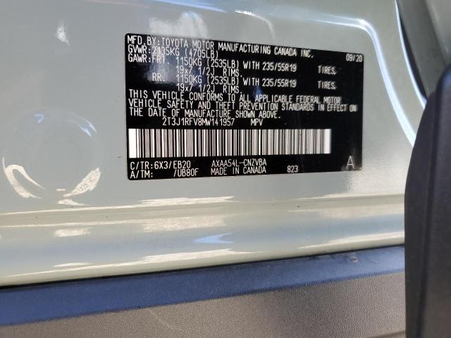 2021 TOYOTA RAV4 ADVENTURE 2T3J1RFV8MW141957
