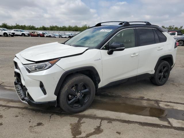 TOYOTA RAV4 XSE 2019 white  hybrid engine JTMEWRFV1KD524961 photo #1