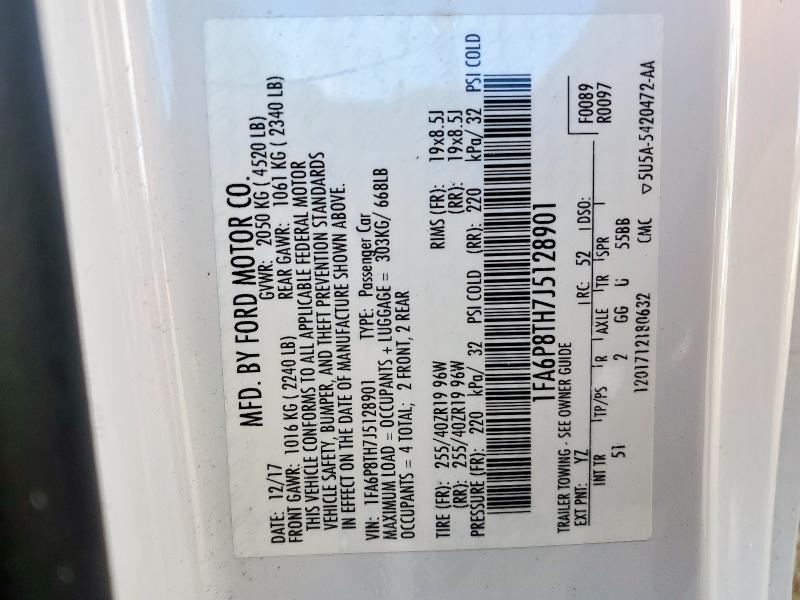 2018 FORD MUSTANG - 1FA6P8TH7J5128901