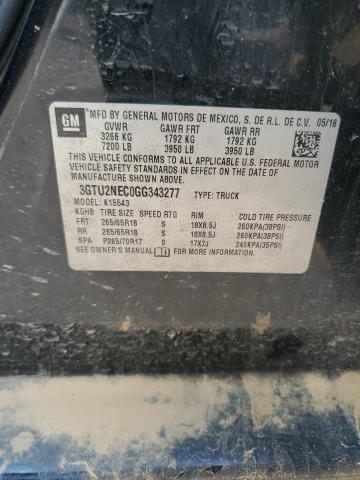 2016 GMC SIERRA K15 3GTU2NEC0GG343277