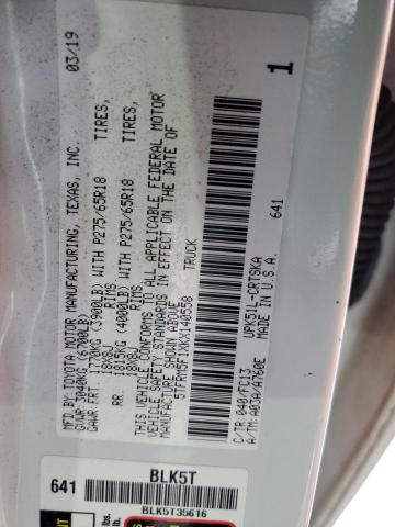 2019 TOYOTA TUNDRA DOU 5TFRM5F1XKX140558