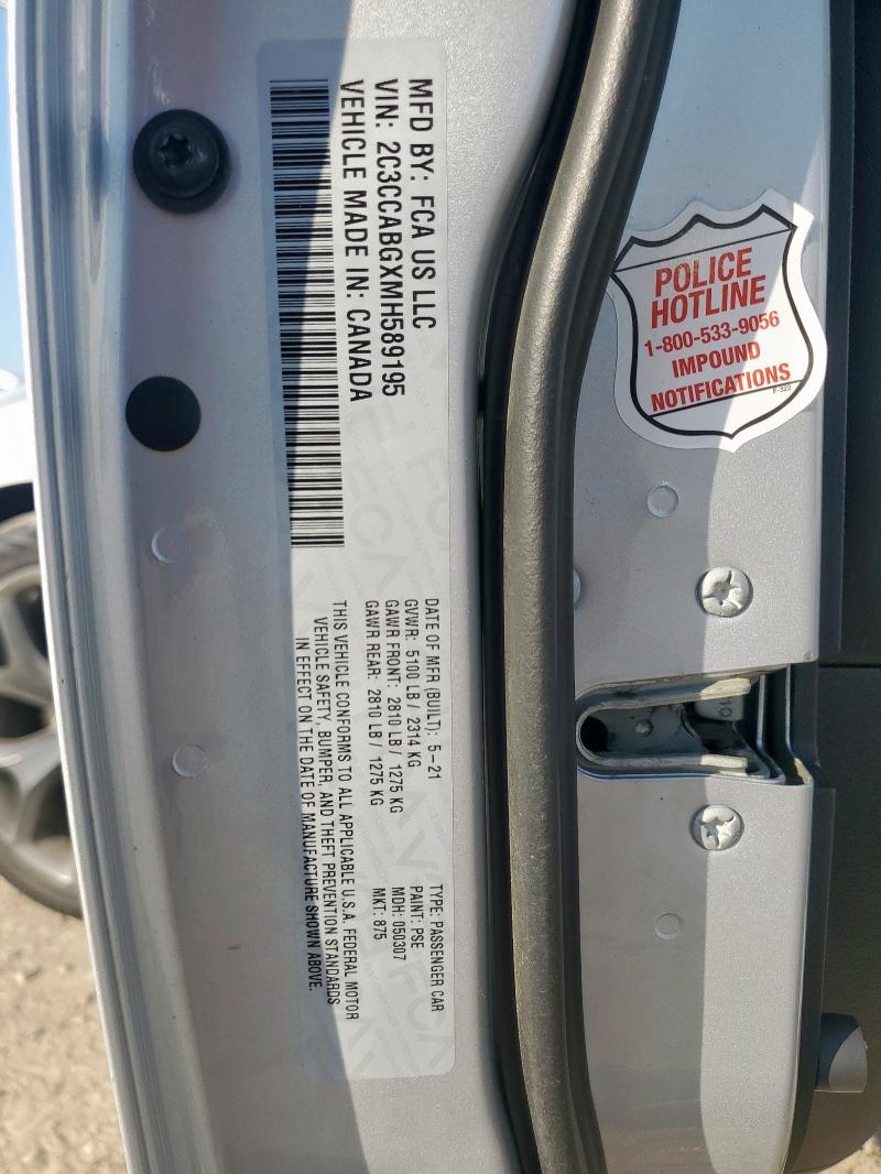 2021 CHRYSLER 300 S 2C3CCABGXMH589195