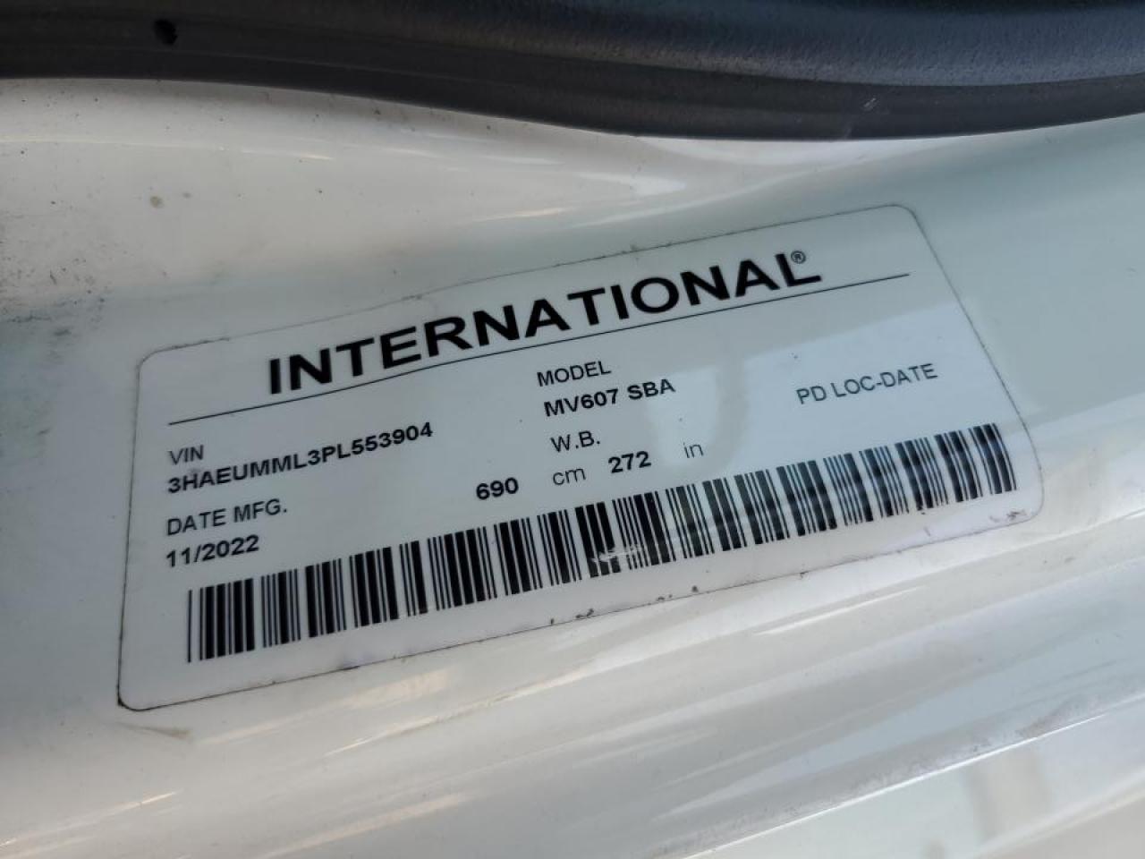 Lot #3292647608 2023 INTERNATIONAL MV607