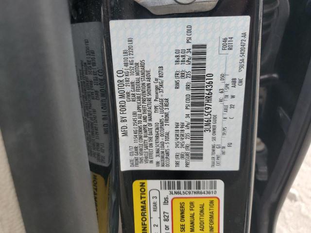 2017 LINCOLN MKZ SELECT 3LN6L5C97HR643610