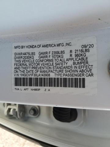 2020 HONDA ACCORD SPO 1HGCV1F30LA143908