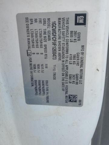 2015 CHEVROLET EXPRESS G2 1GCWGFCF9F1260473