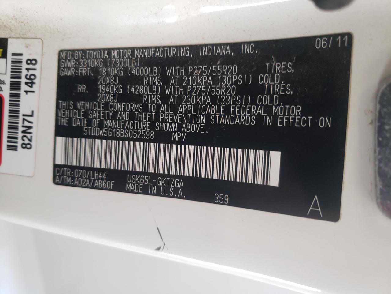 TOYOTA SEQUOIA PLATINUM